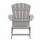 Merrick Lane Riviera Poly Resin Folding Adirondack Lounge Chair - All-Weather Indoor/Outdoor Patio Chair